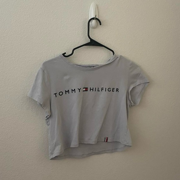 white tommy hilfiger short sleeve tee shirt - Picture 4 of 4